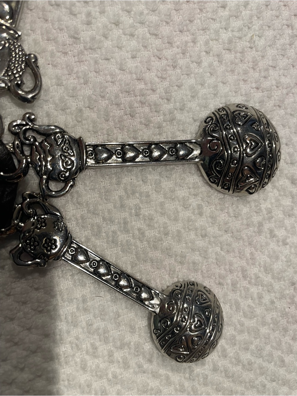 Source Unknown Silver-Tone Decorative Nesting Measuring Spoons - Picture 11 of 16